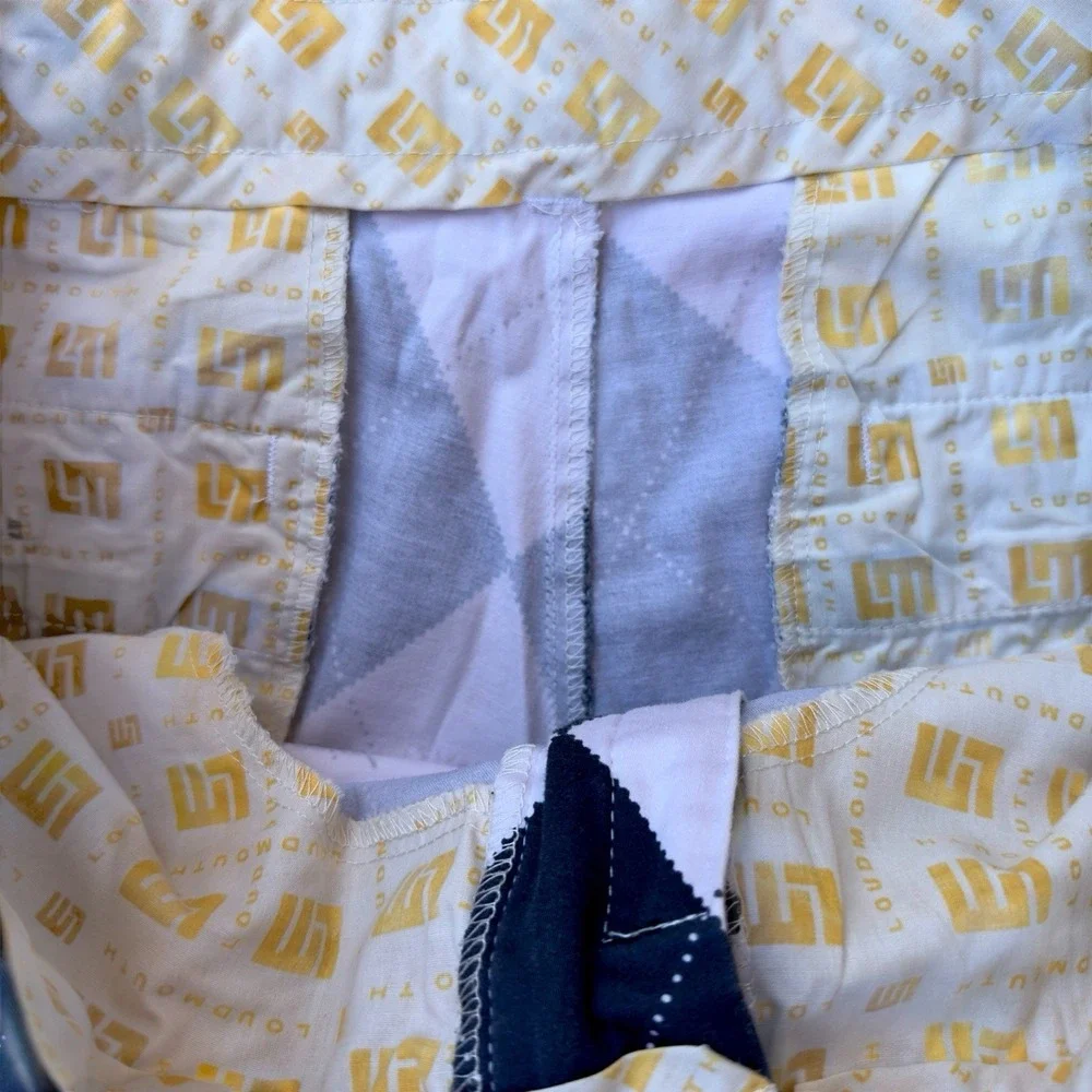 Loudmouth Modelo‎ Especial Argyle Men's Golf Heritage Shorts Size 36 Cerveza